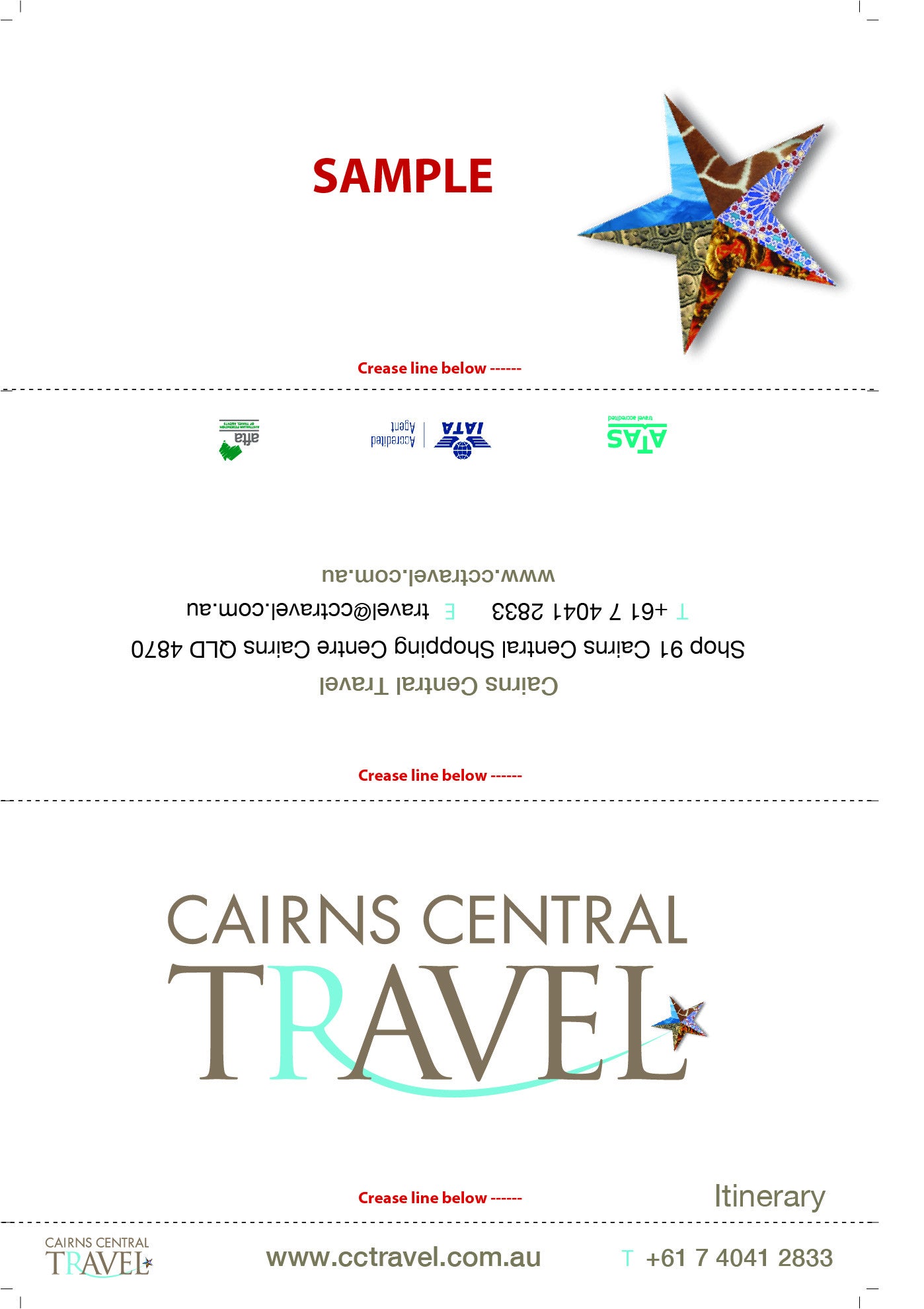 E-Ticket/Itinerary Cover